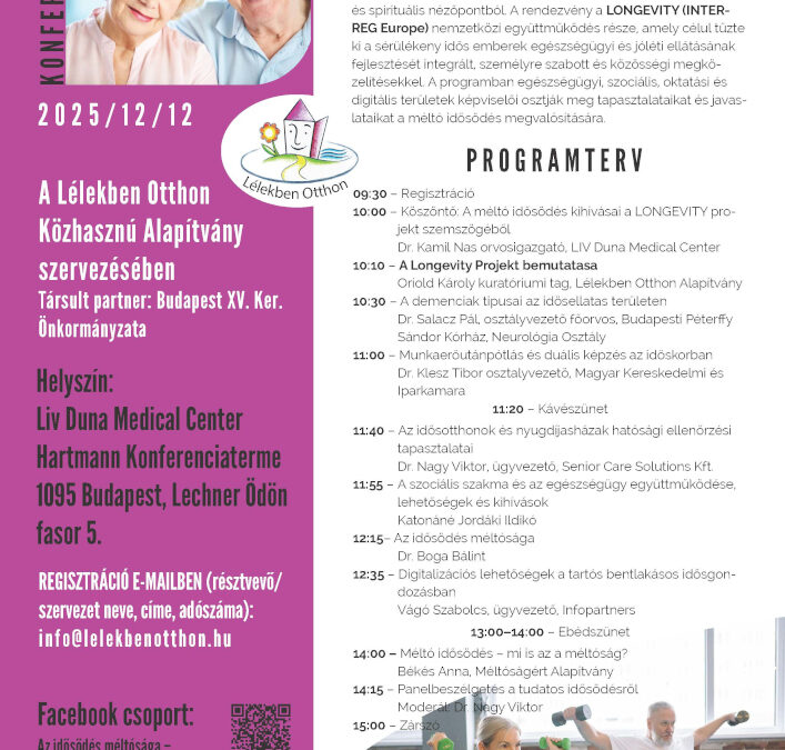 Konferencia a tudatos idősödésről